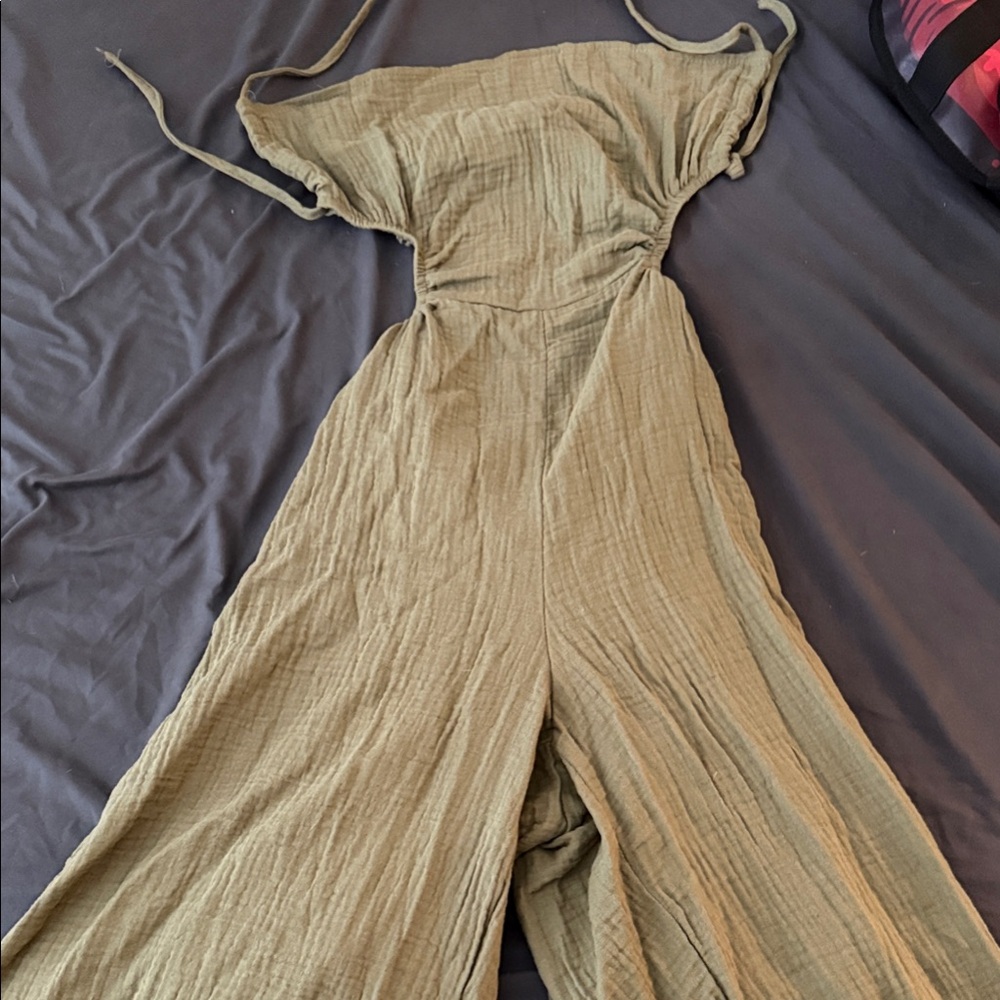 Olive Green Women's Jumpsuit size small